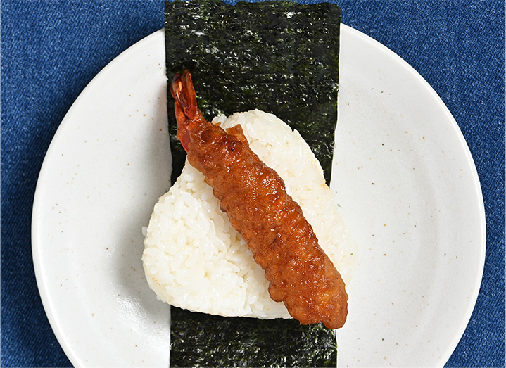 美味しいタレが染み込んだ海老天
